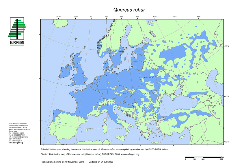 EUFORGEN Distribution Map